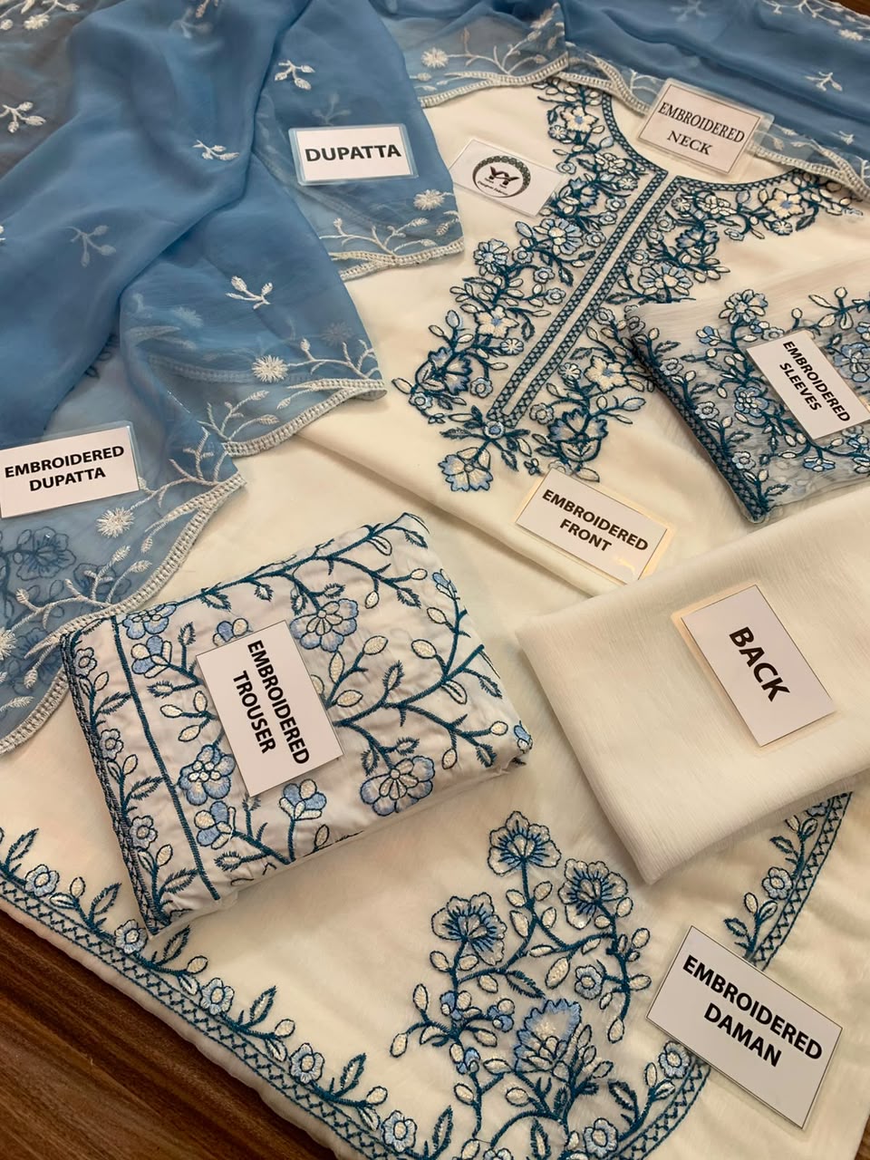Charizma Embroidered Unstitched 3 piece