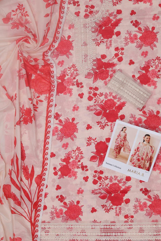 Maria.B Lawn Printed Unstitched 3 Piece
