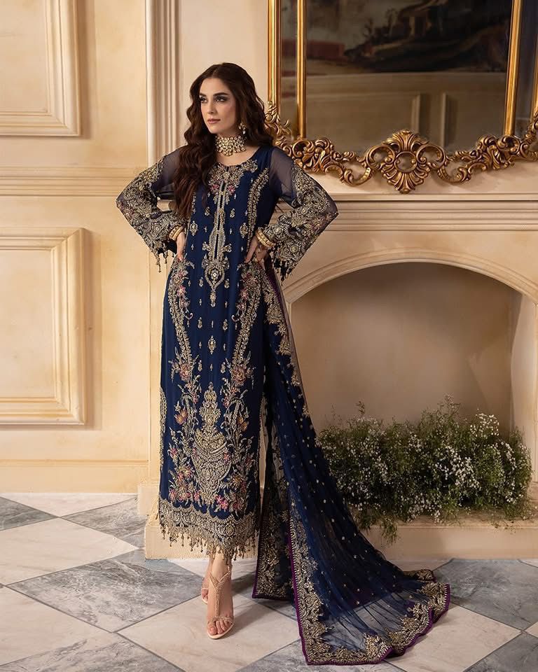Charizma Festive Embroidered Unstitched 3 piece
