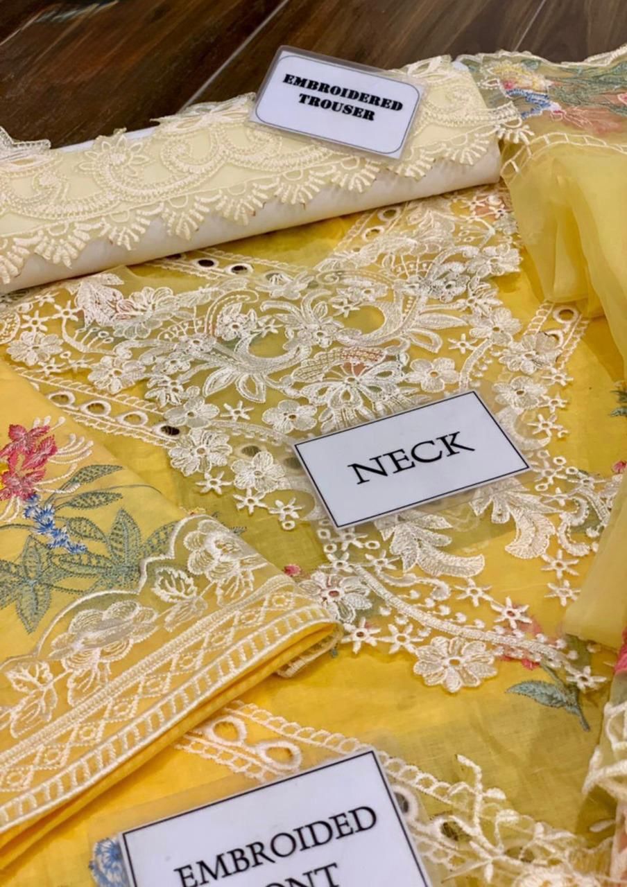 Crimson Luxury Chickenkari Unstitched 3 Piece
