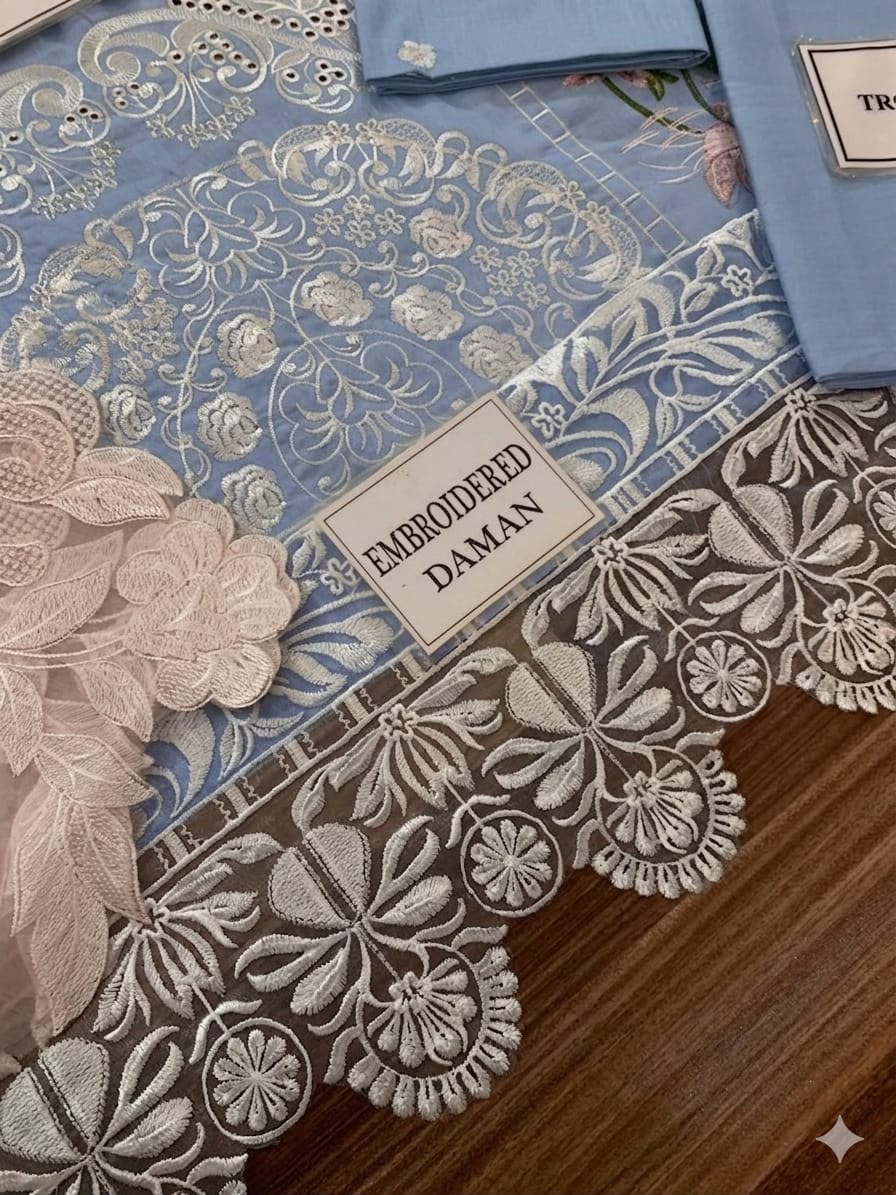 Elaf Chickenkari Embroidered Unstitched 3 piece
