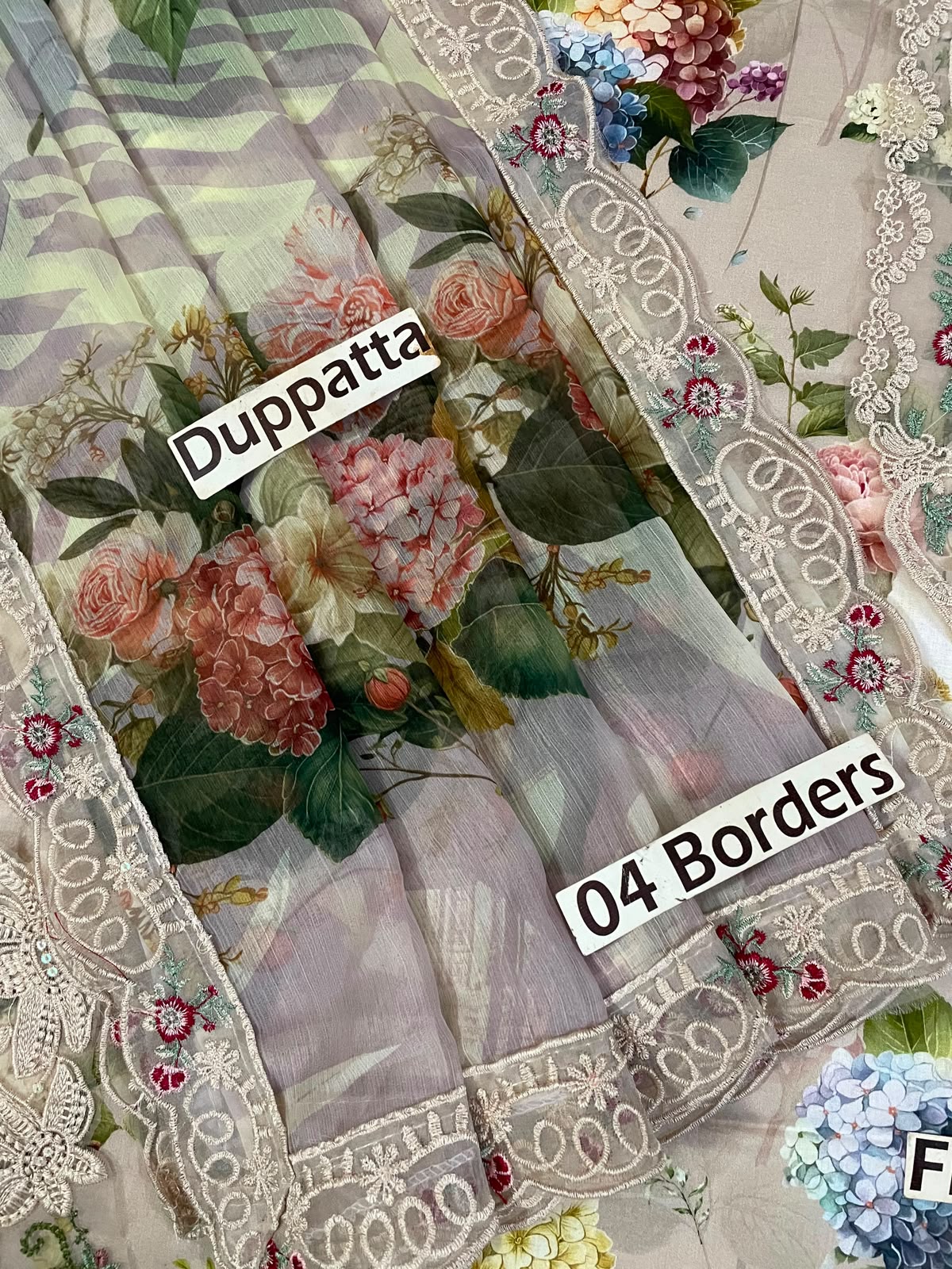 Elaf Lawn Embroidered Unstitched 3 piece