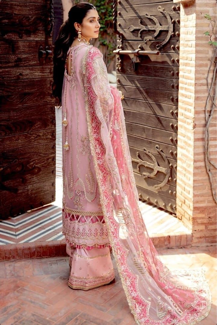 Afrozeh Embroidered Unstitched 3 Piece