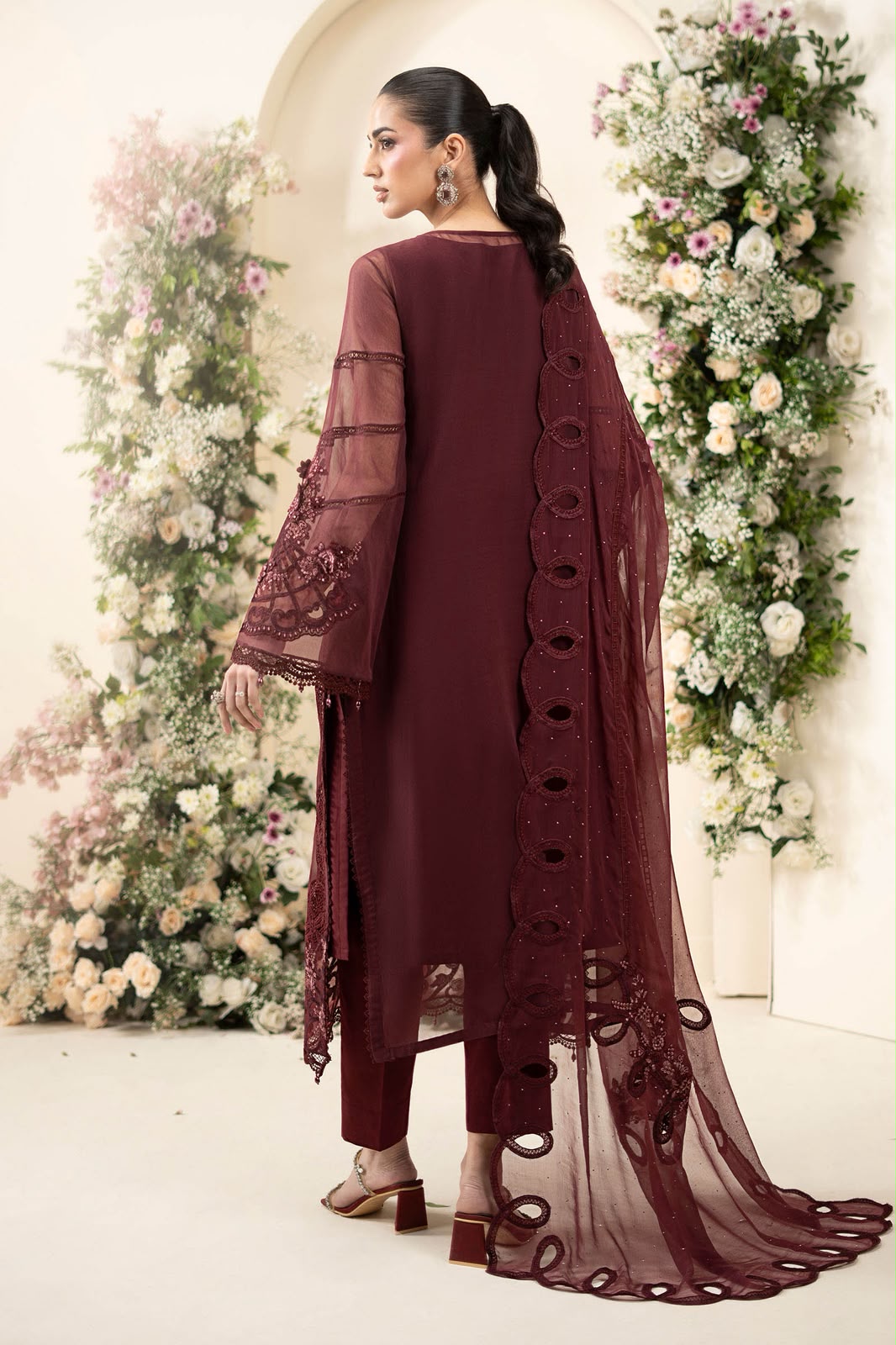 Maria.B Festive Embroidered Unstitched 3 piece