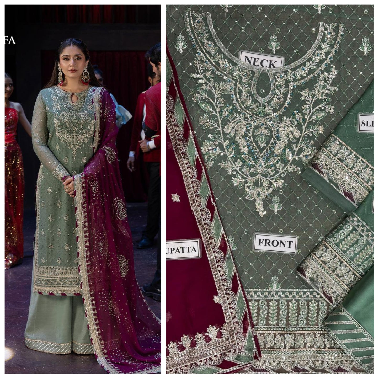 Asim Jofa Embroidered Unstitched 3 piece