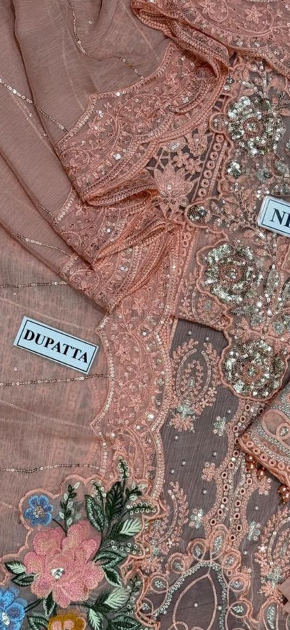 Maria.B Festive Embroidered Unstitched 3 piece