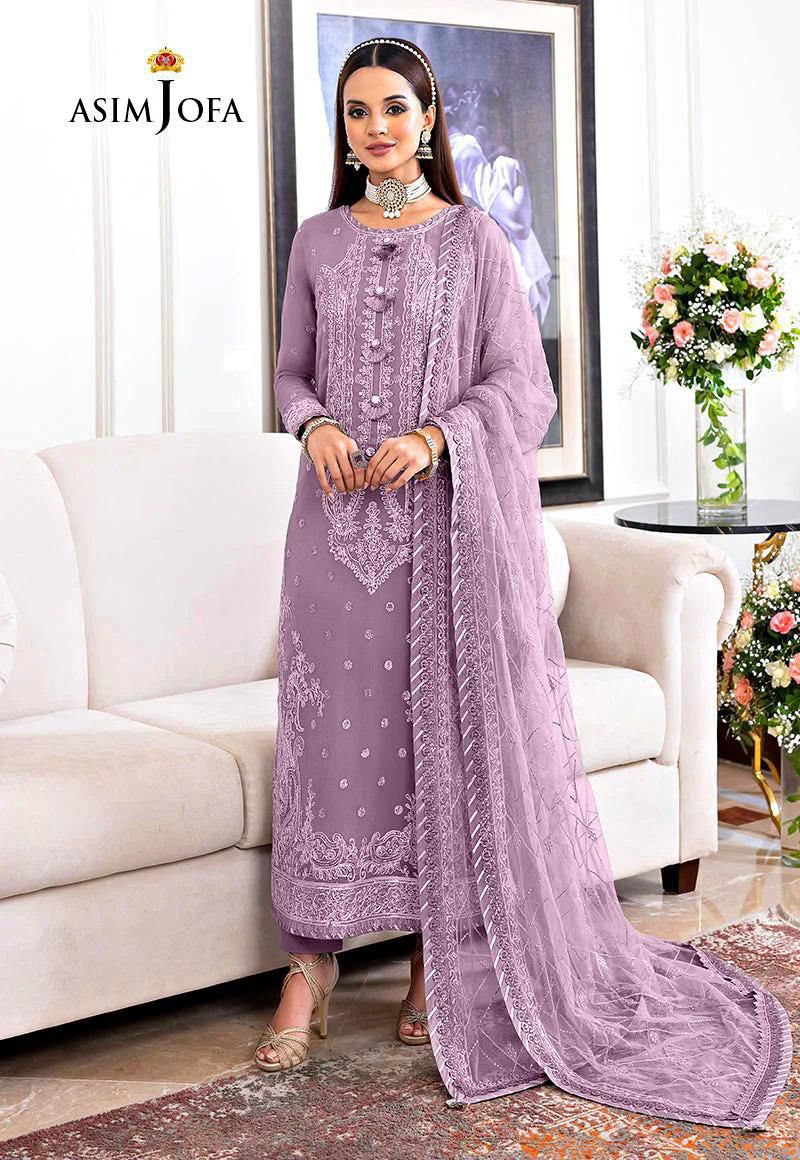 Asim Jofa Embroidered Unstitched 3 piece