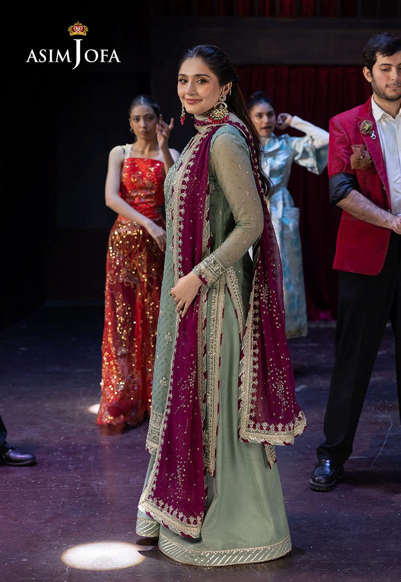 Asim Jofa Embroidered Unstitched 3 piece