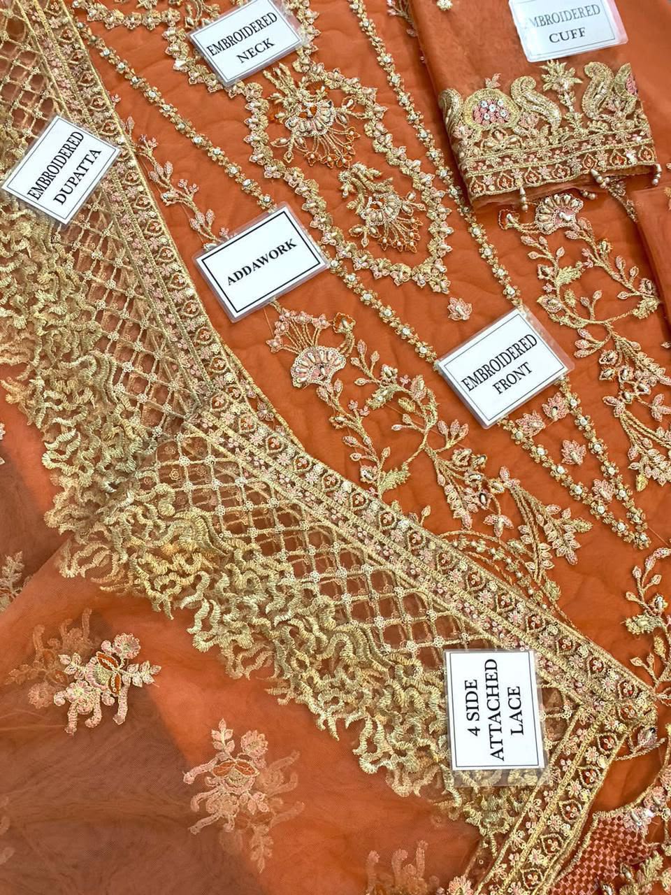 Zaha Festive Embroidered Unstitched 3 Piece