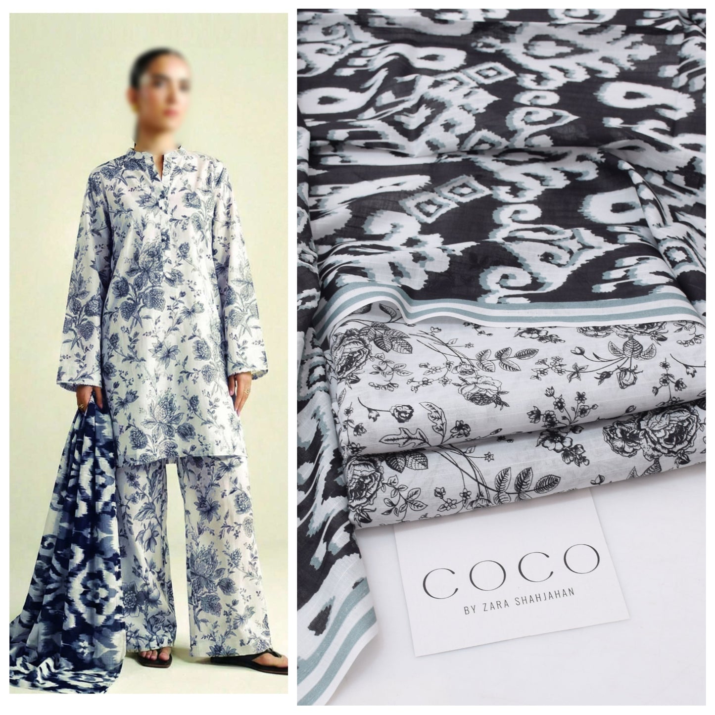 Coco by Zara Shahjahan Printed 3 Piece