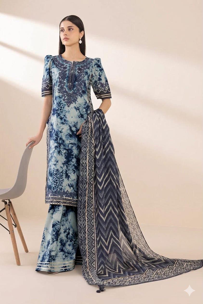 Maria.B Lawn Printed Unstitched 3 Piece