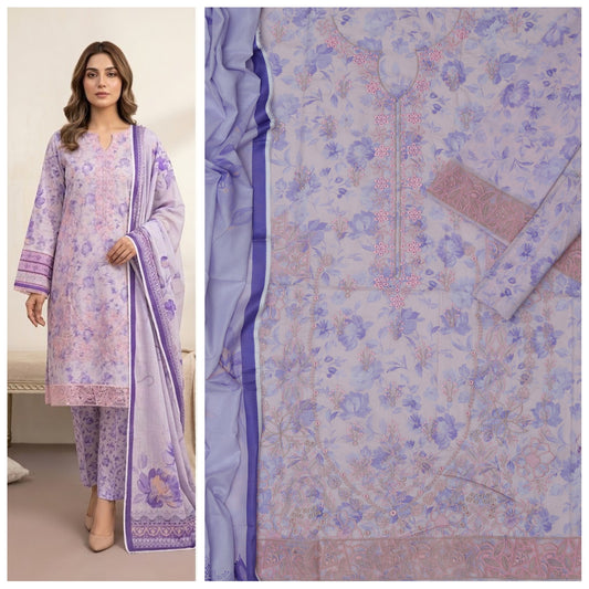 Iznik Lawn Printed Unstitched 3 Piece