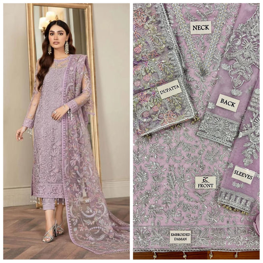 Zarif Festive Embroidered Unstitched 3 piece