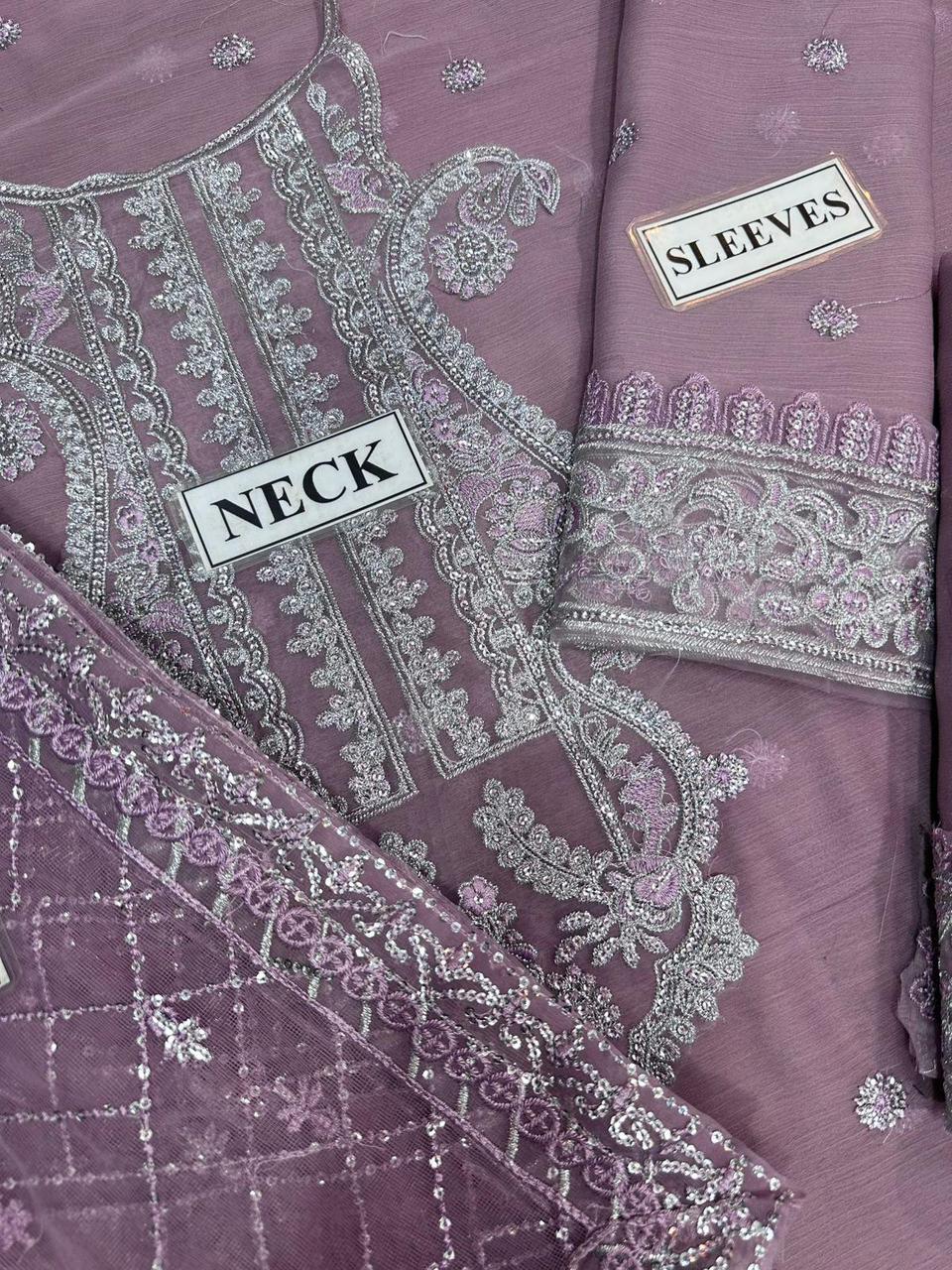 Asim Jofa Embroidered Unstitched 3 piece