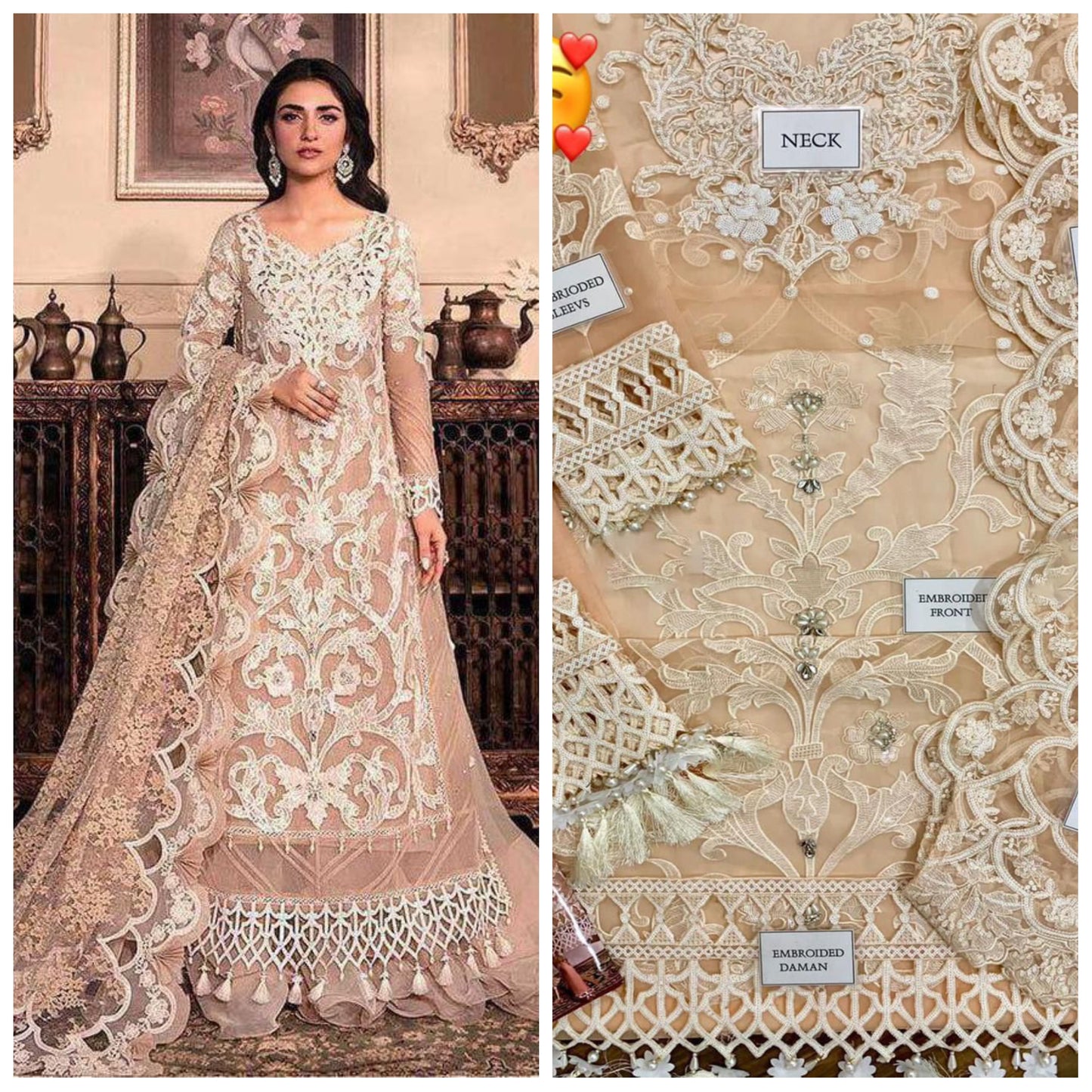 Maria.B Festive Embroidered Unstitched 3 piece