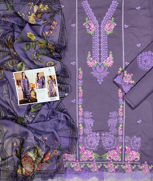 Jade Lawn Embroidered Unstitched 3 piece