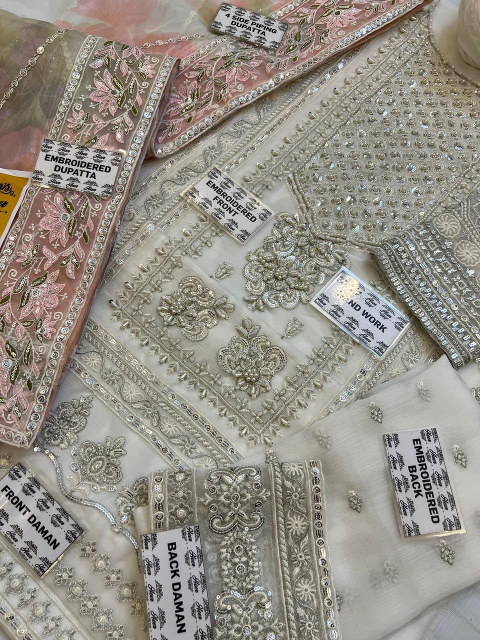 Here Embroidered Unstitched 3 Piece