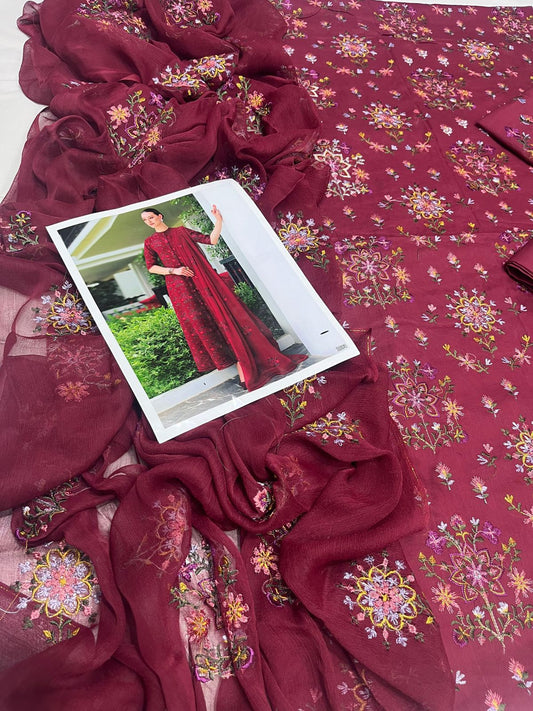 Bareeze 1093 Embroidered Unstitched 3 Piece