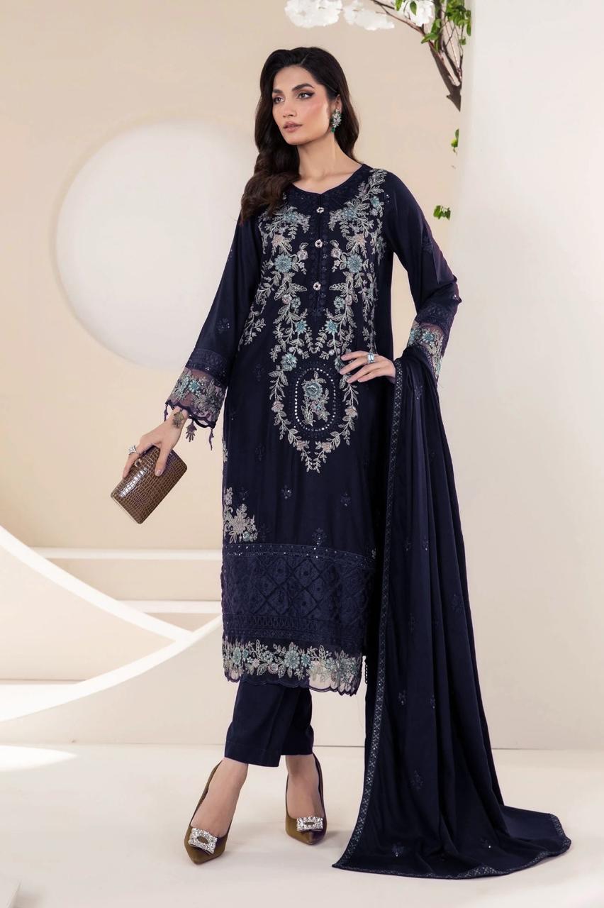 Maria.B Lawn Embroidered Unstitched 3 piece