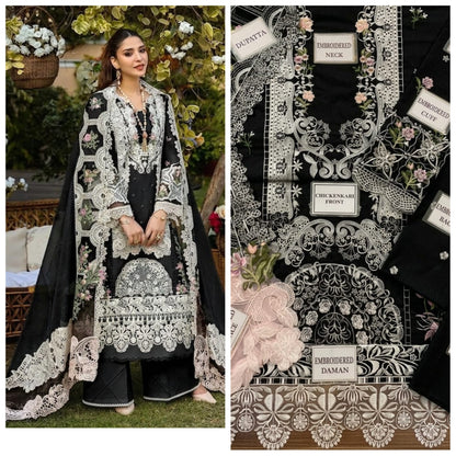 Elaf Chickenkari Embroidered Unstitched 3 Piece