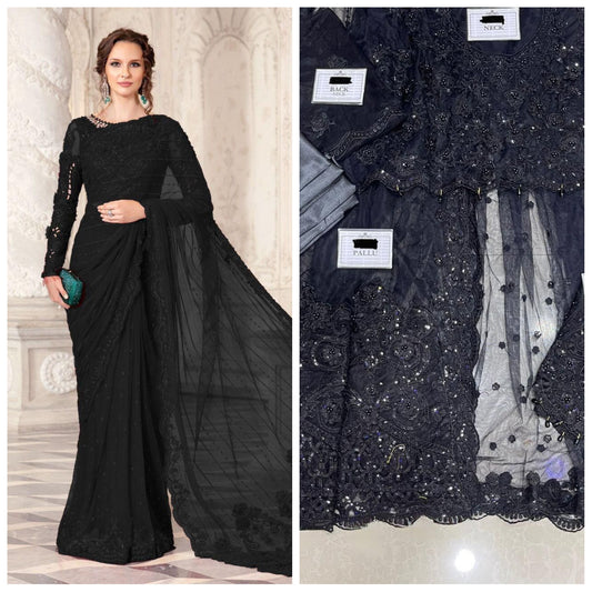 Maria.B Saree Exclusive Unstitched