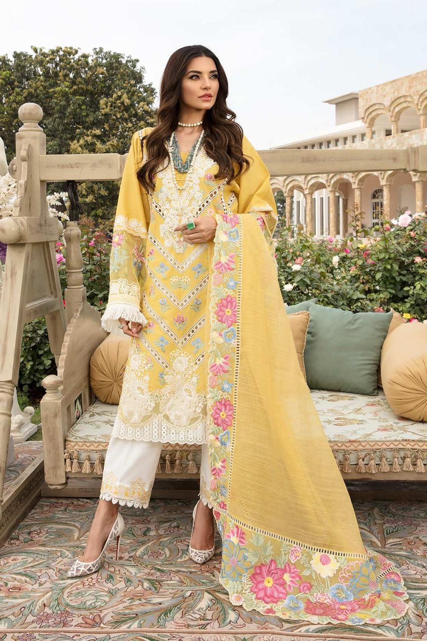 Crimson Luxury Chickenkari Unstitched 3 Piece