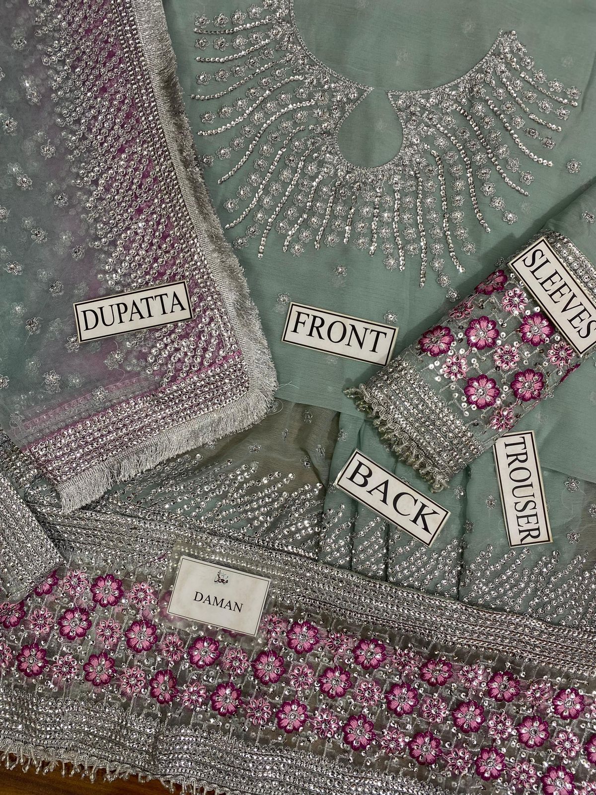 Jazmin Festive Sequence Unstitched Maxi