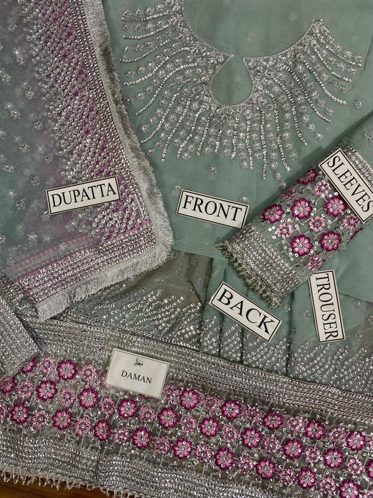 Jazmin Festive Sequence Unstitched Maxi