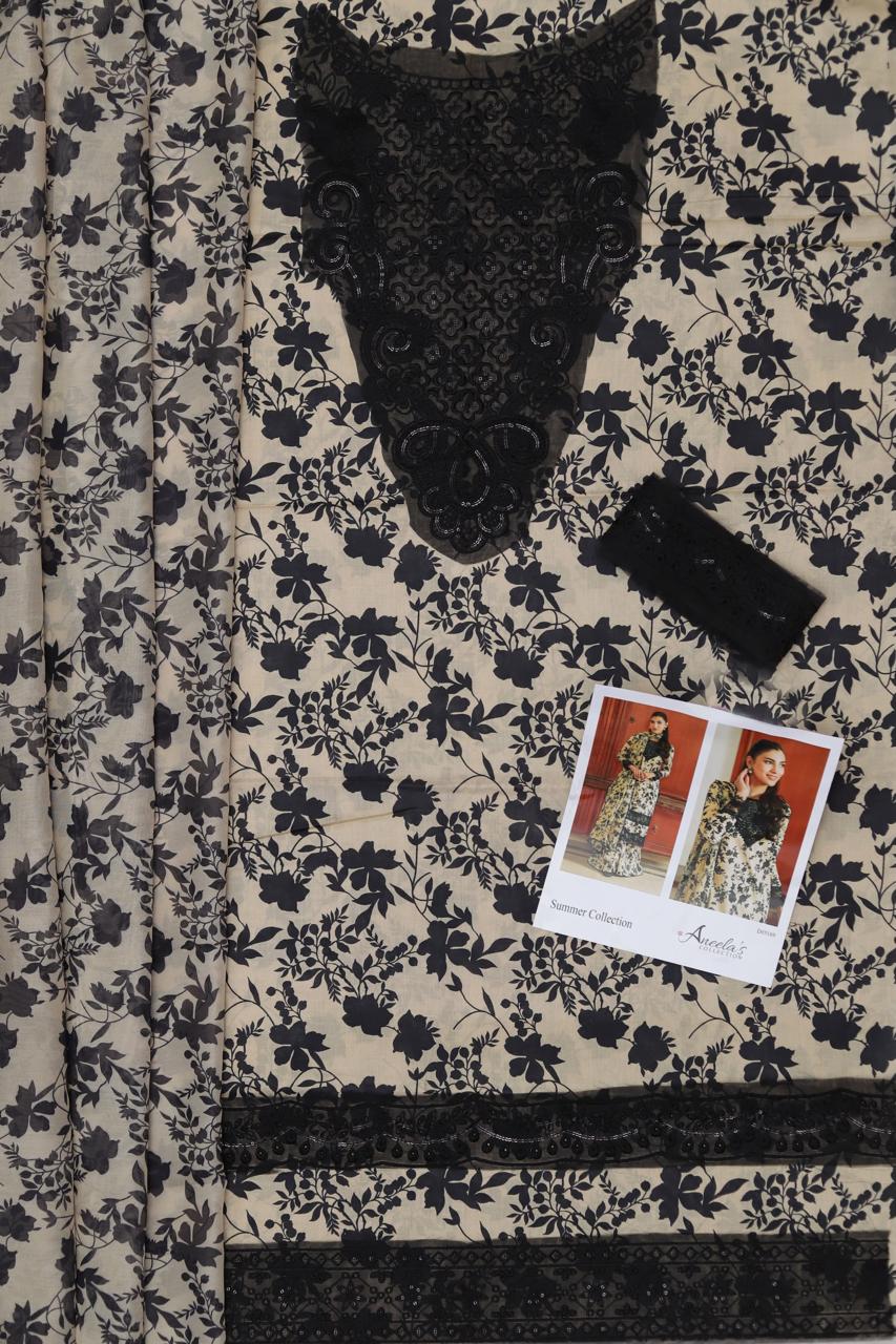 Maria.B Lawn Printed Unstitched 3 Piece