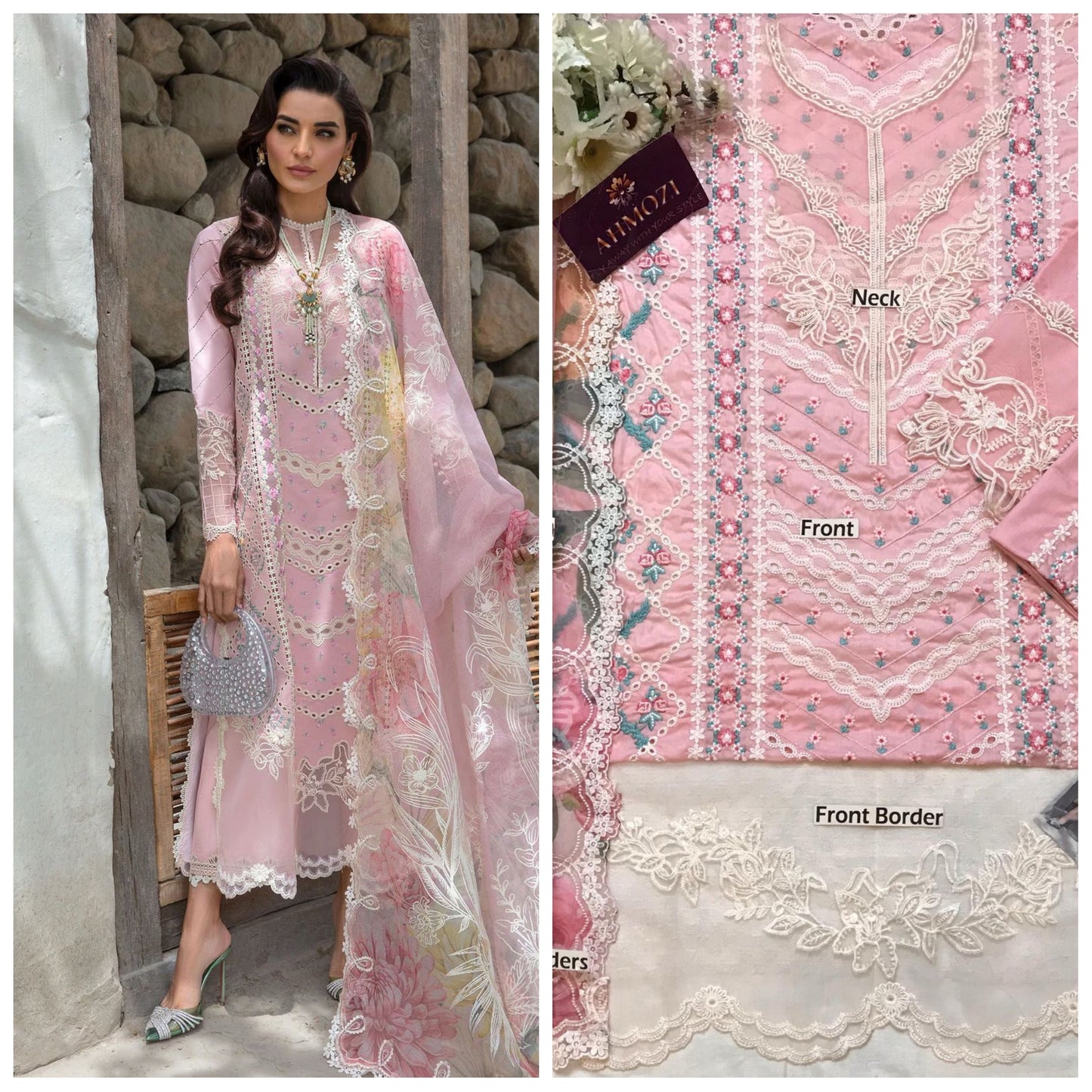Crimson Embroidered Unstitched 3 piece