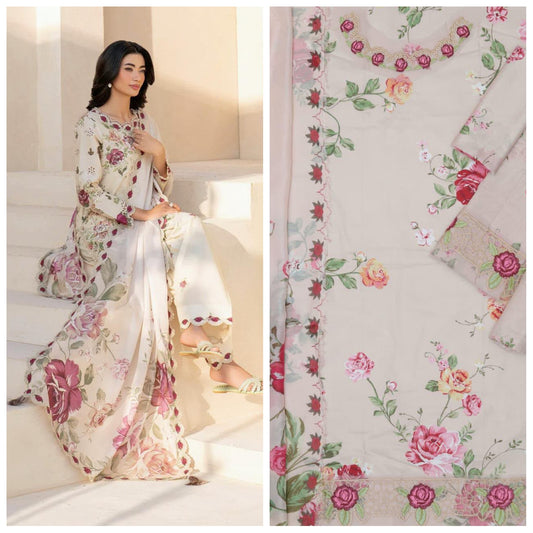 Maria.B Lawn Printed Unstitched 3 Piece
