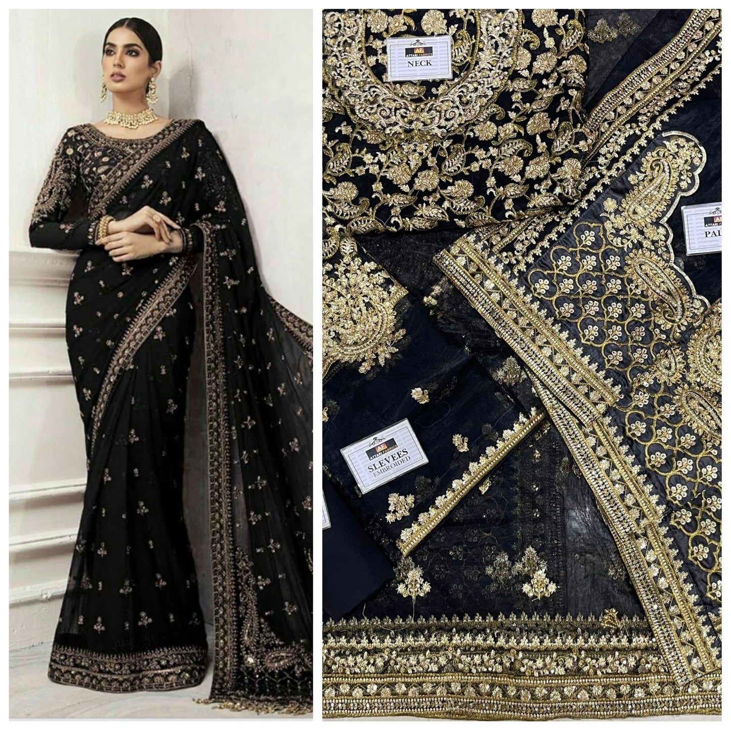Maria.B Saree Wedding Collection Unstitched