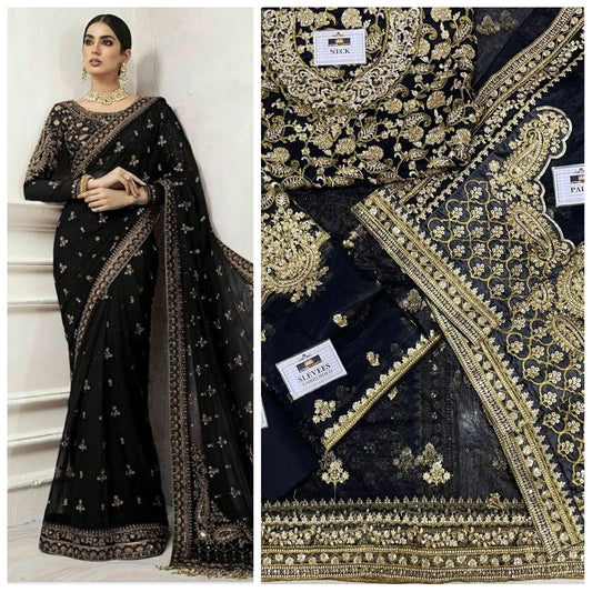 Maria.B Saree Wedding Collection Unstitched