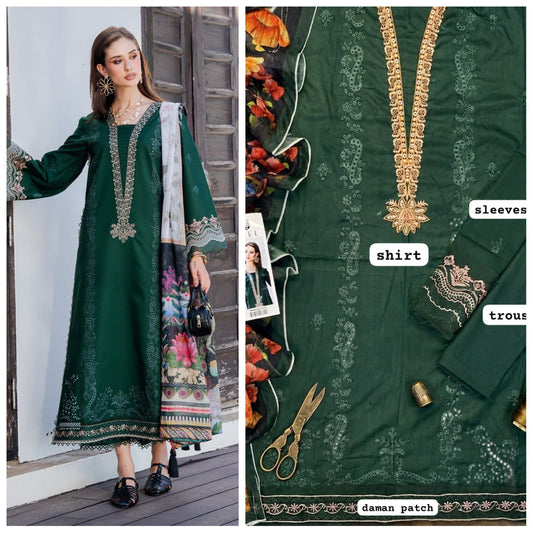Izel Lawn Embroidered Unstitched 3 Piece