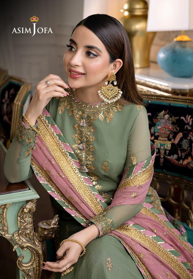 Asim Jofa Embroidered Unstitched 3 piece