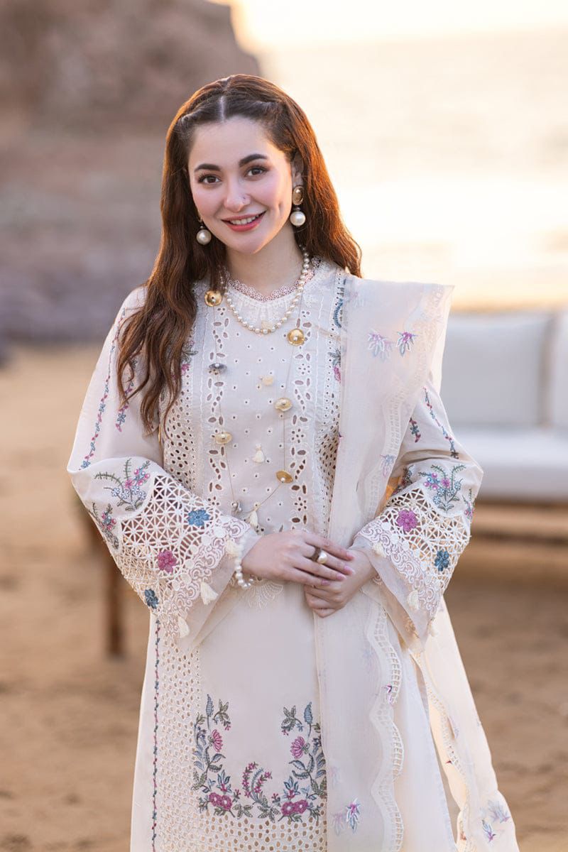 Qalamkar Embroidered Unstitched 3 Piece