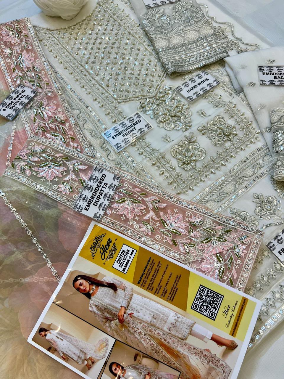 Here Embroidered Unstitched 3 Piece