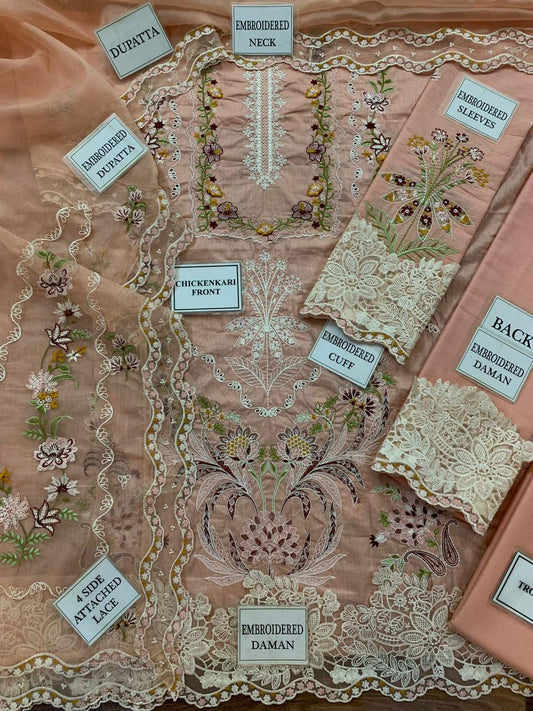 Aneela Embroidered Unstitched 3 Piece