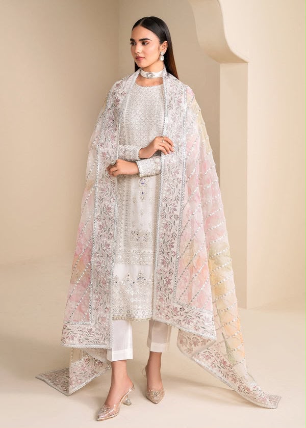 Here Embroidered Unstitched 3 Piece