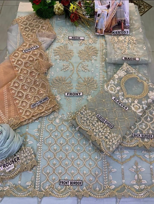 Agha Noor Festive Unstitched 3 piece