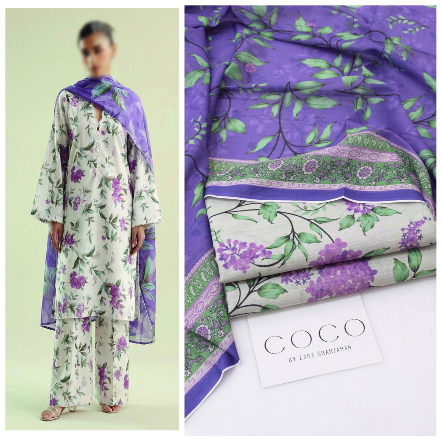 Coco by Zara Shahjahan Printed 3 Piece