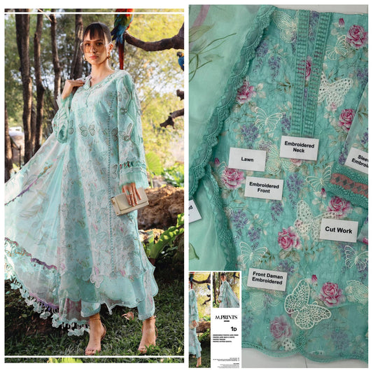 Maria.b Lawn Embroidered Unstitched 3 Piece