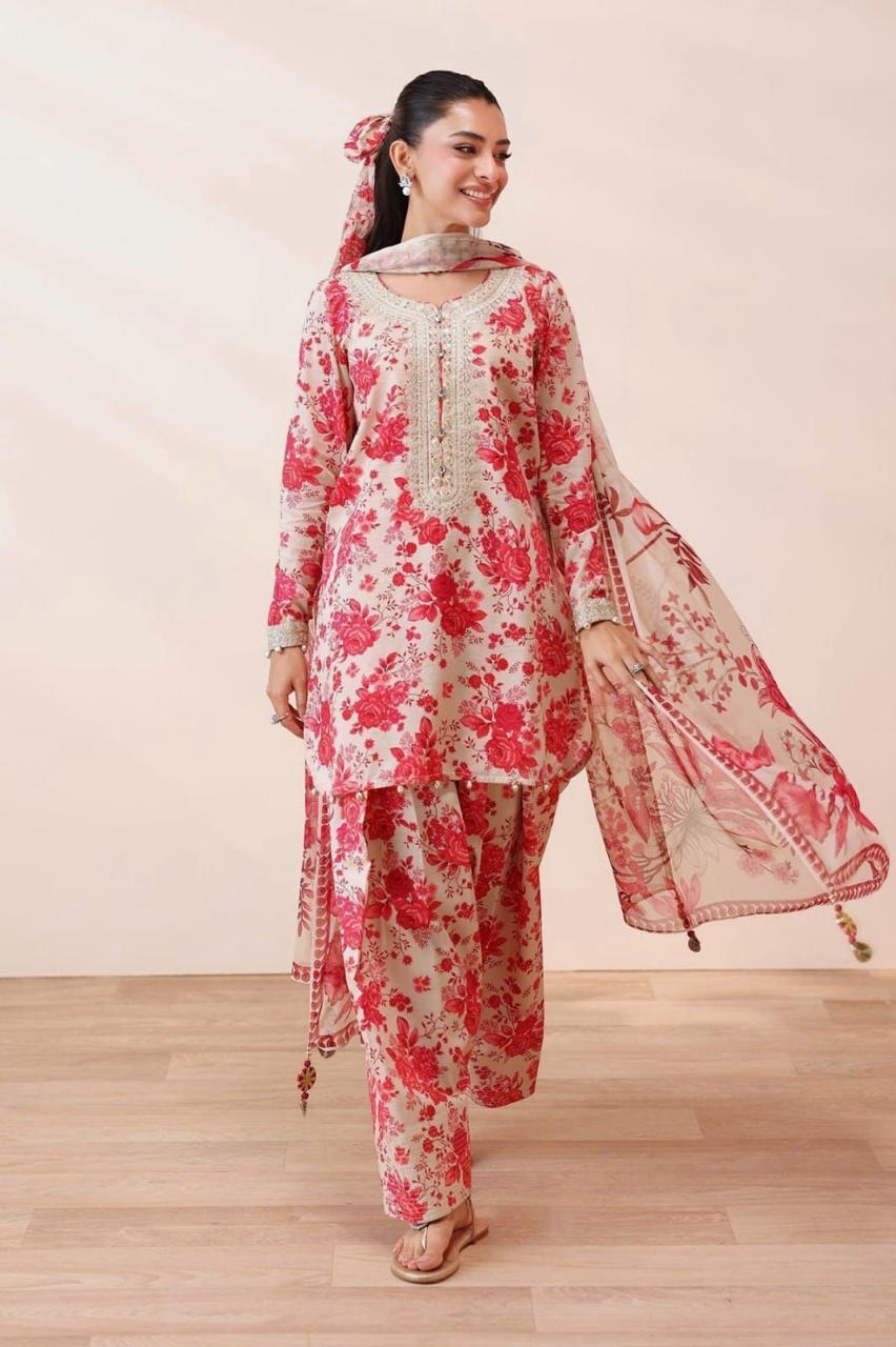 Maria.B Lawn Printed Unstitched 3 Piece