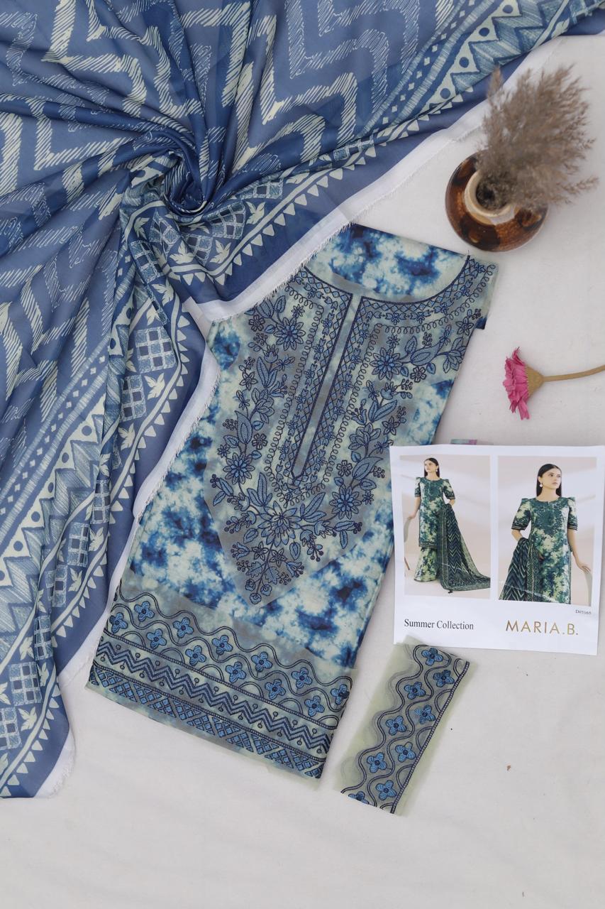Maria.B Lawn Printed Unstitched 3 Piece