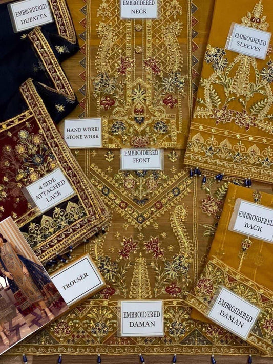 Adan Libas Embroidered Unstitched 3 Piece