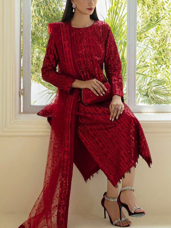 Baroque Embroidered Unstitched 3 Piece
