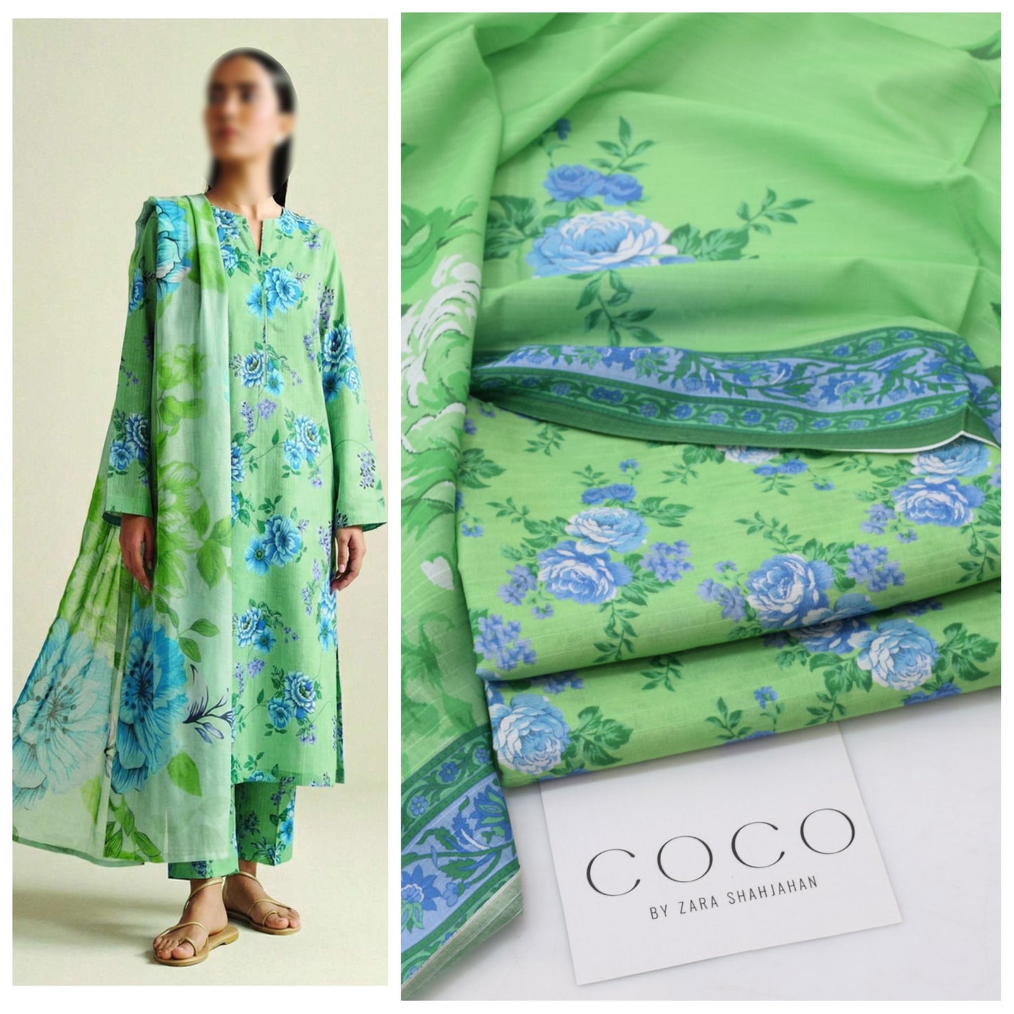 Coco by Zara Shahjahan Printed 3 Piece