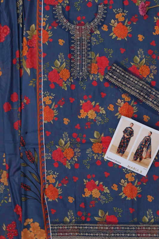 Maria.B Lawn Printed Unstitched 3 Piece