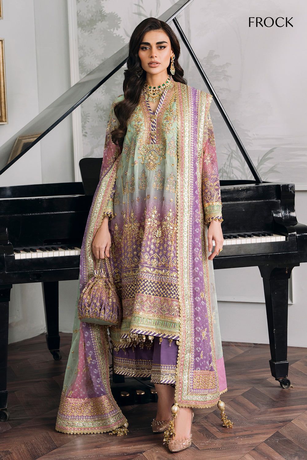 Baroque Festive Embroidered Unstitched 3 piece