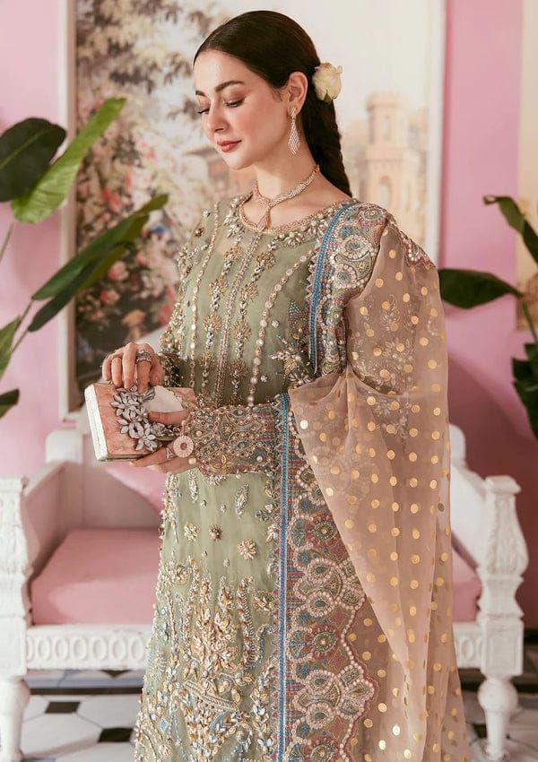 Elaf Organza Embroidered Unstitched 3 Piece
